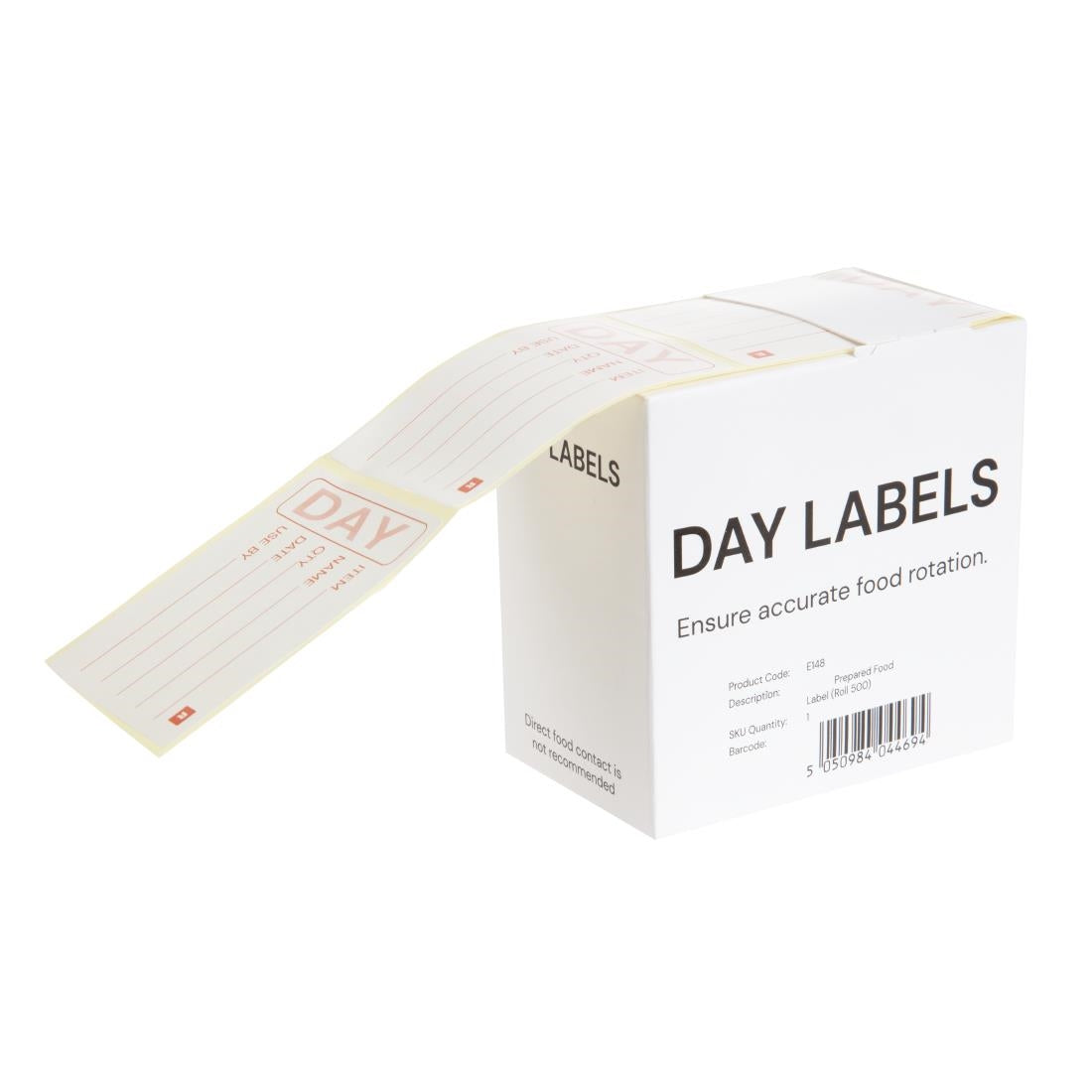 Vogue Prepped Product Removable Labels - E148