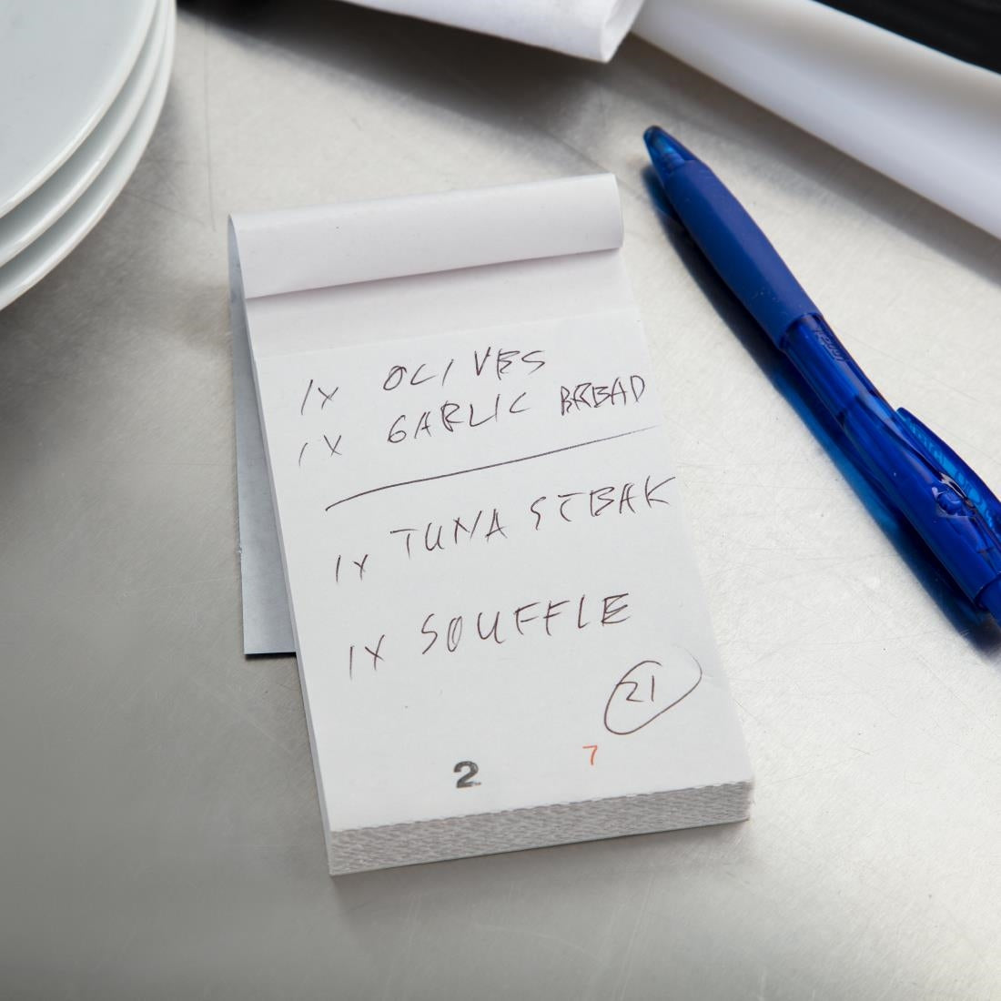 Olympia Recyclable Restaurant & Kitchen Duplicate Check Pad - E167