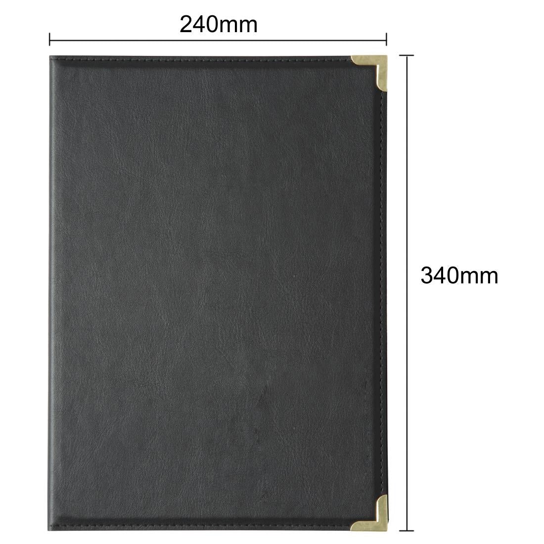 Olympia Leatherette Style Menu Cover A4 2 Card - E221