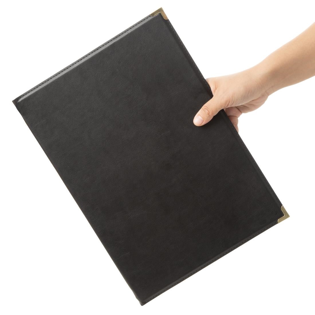 Olympia Leatherette Style Menu Cover A4 2 Card - E221