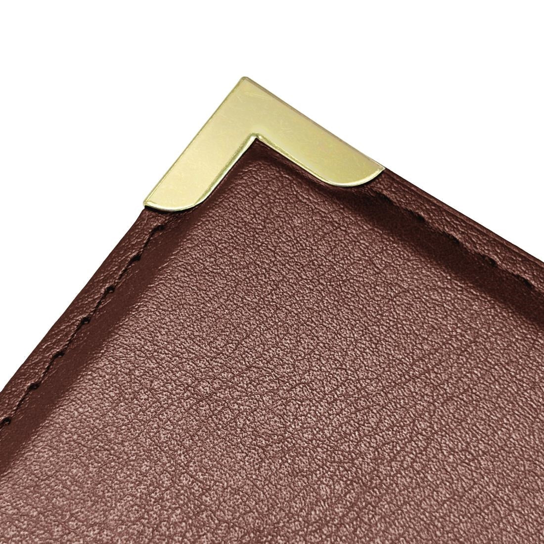 Olympia Leatherette Style Menu Cover A4 4 Card - E222