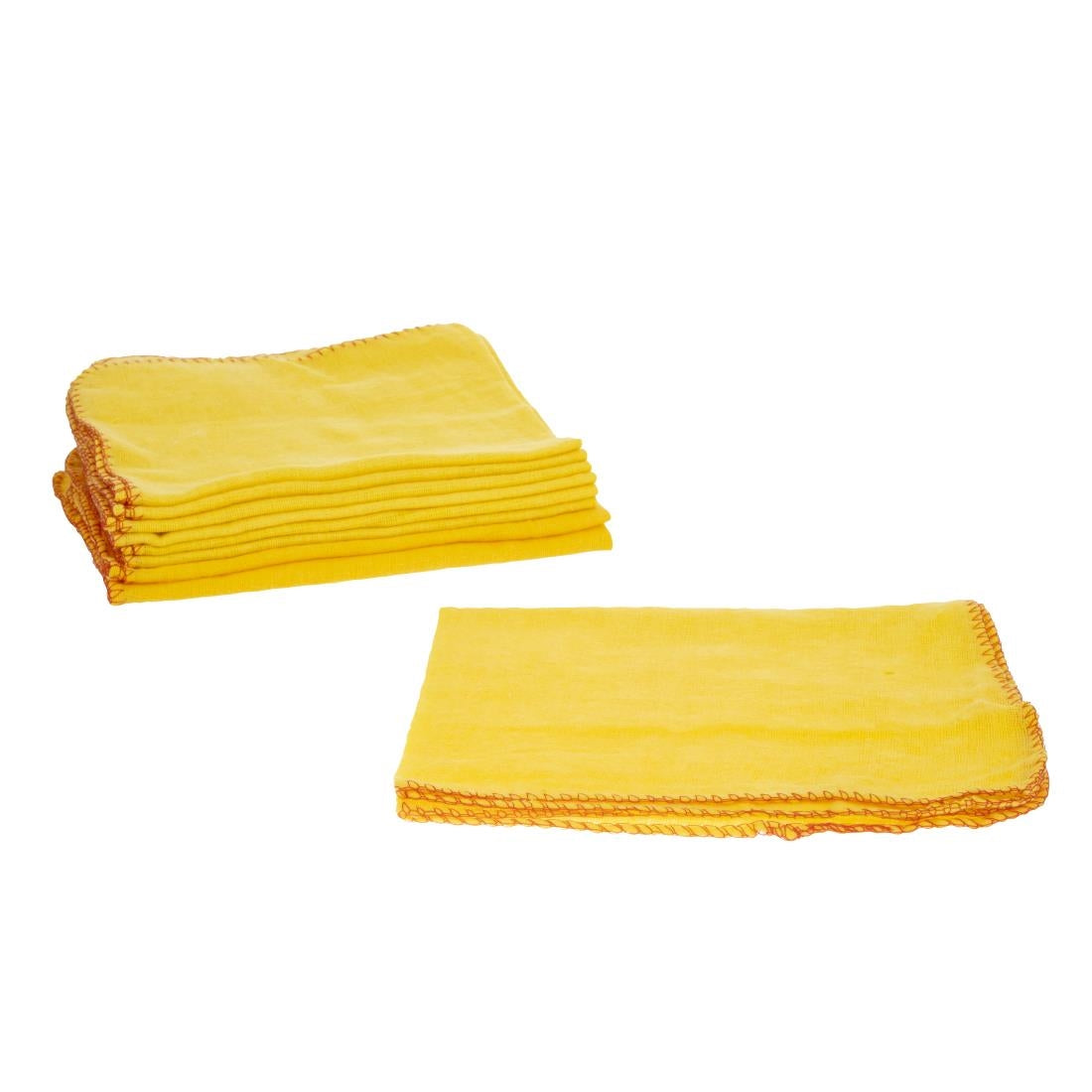 Jantex Yellow Duster Cloths (Pack of 10) - E943