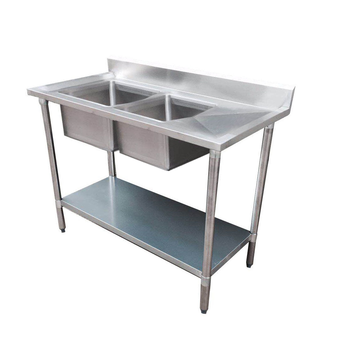 Modular Systems Double Sink Bench Left Handed 1500X700X900Mm 1500-7-DSBL
