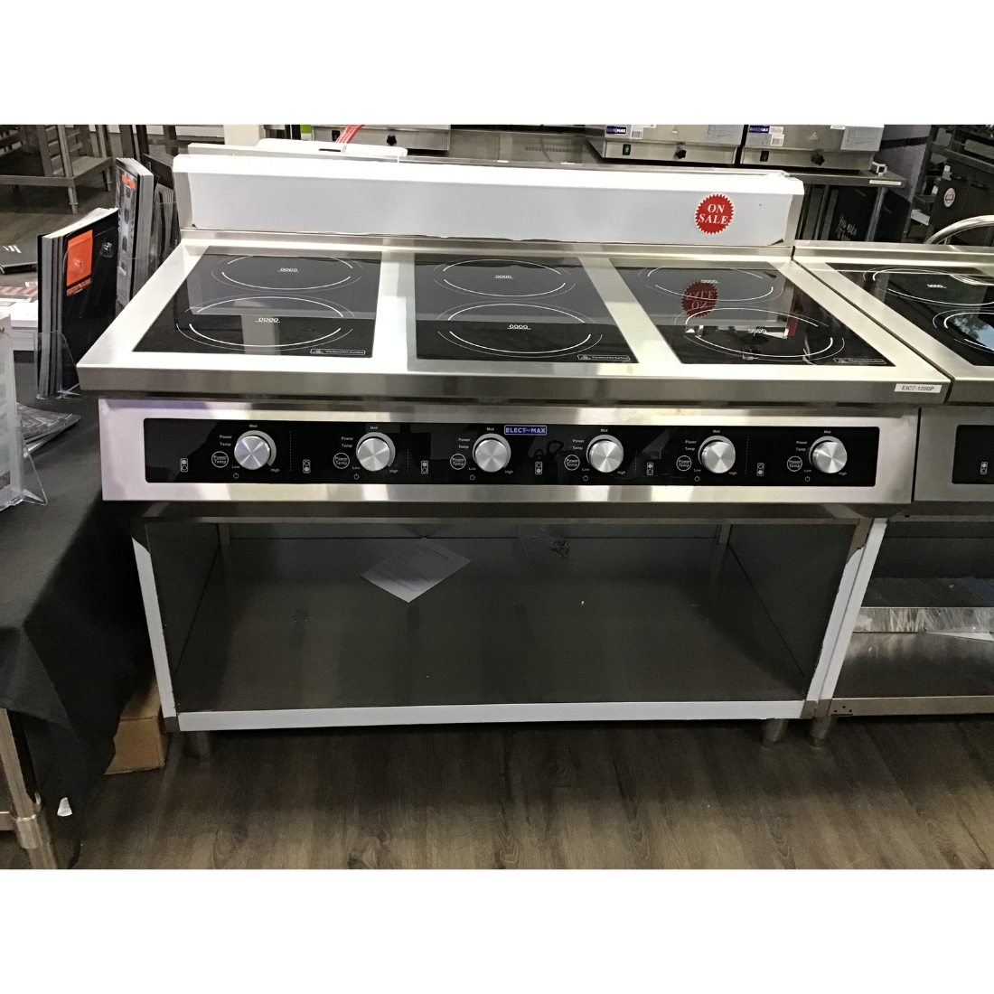 CLEARANCE - Electmax 700 Series Induction 6-Burner Cooker with Splashback - EIC7-1200P-VIC1020