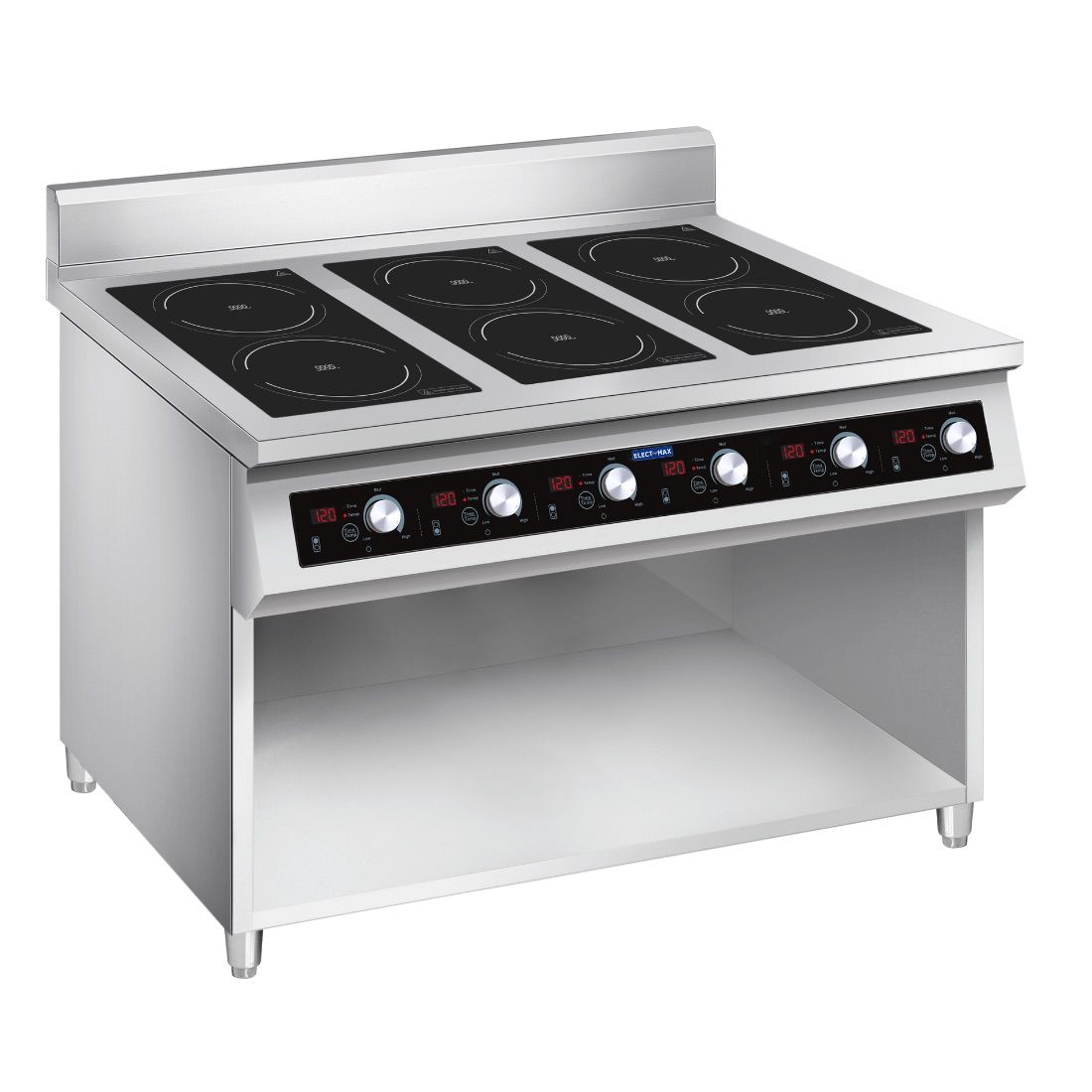 CLEARANCE - Electmax 700 Series Induction 6-Burner Cooker with Splashback - EIC7-1200P-VIC1020