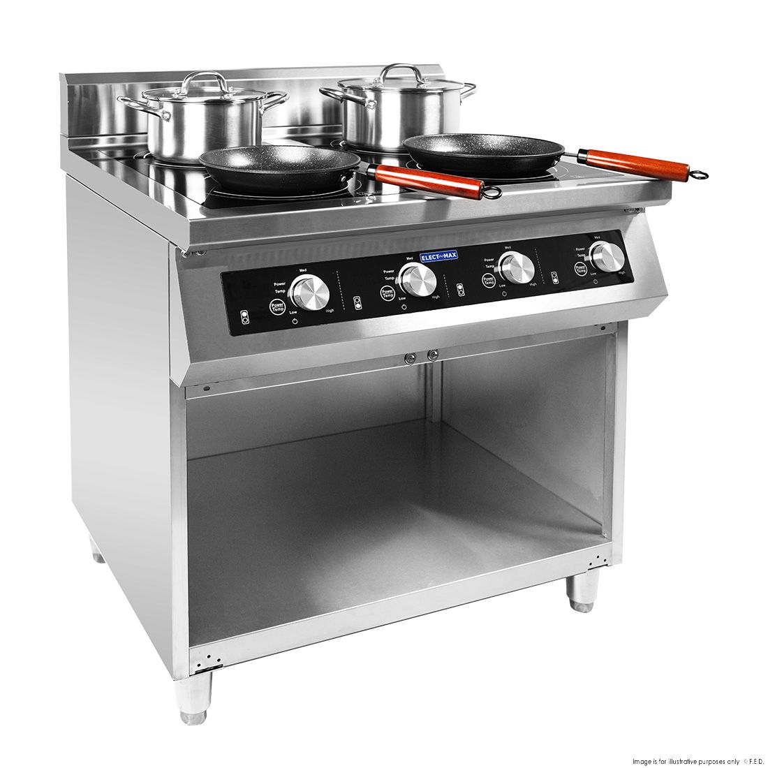 ElectMax 900 Series Induction 4 Buner Cooker with Splashback EIC9-800P