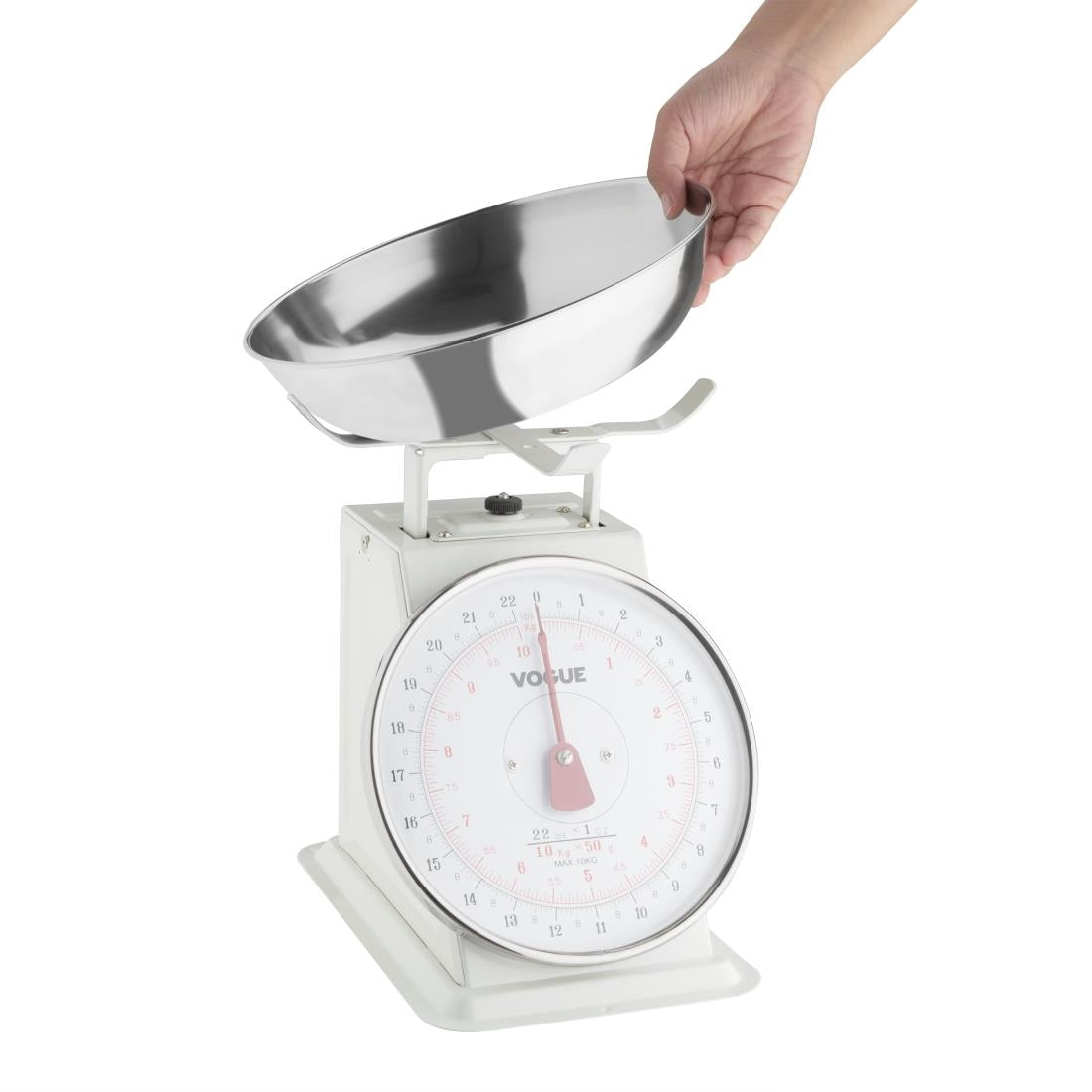 Vogue Kitchen Scale Bowl Top 10kg - Grad. 50g - F174