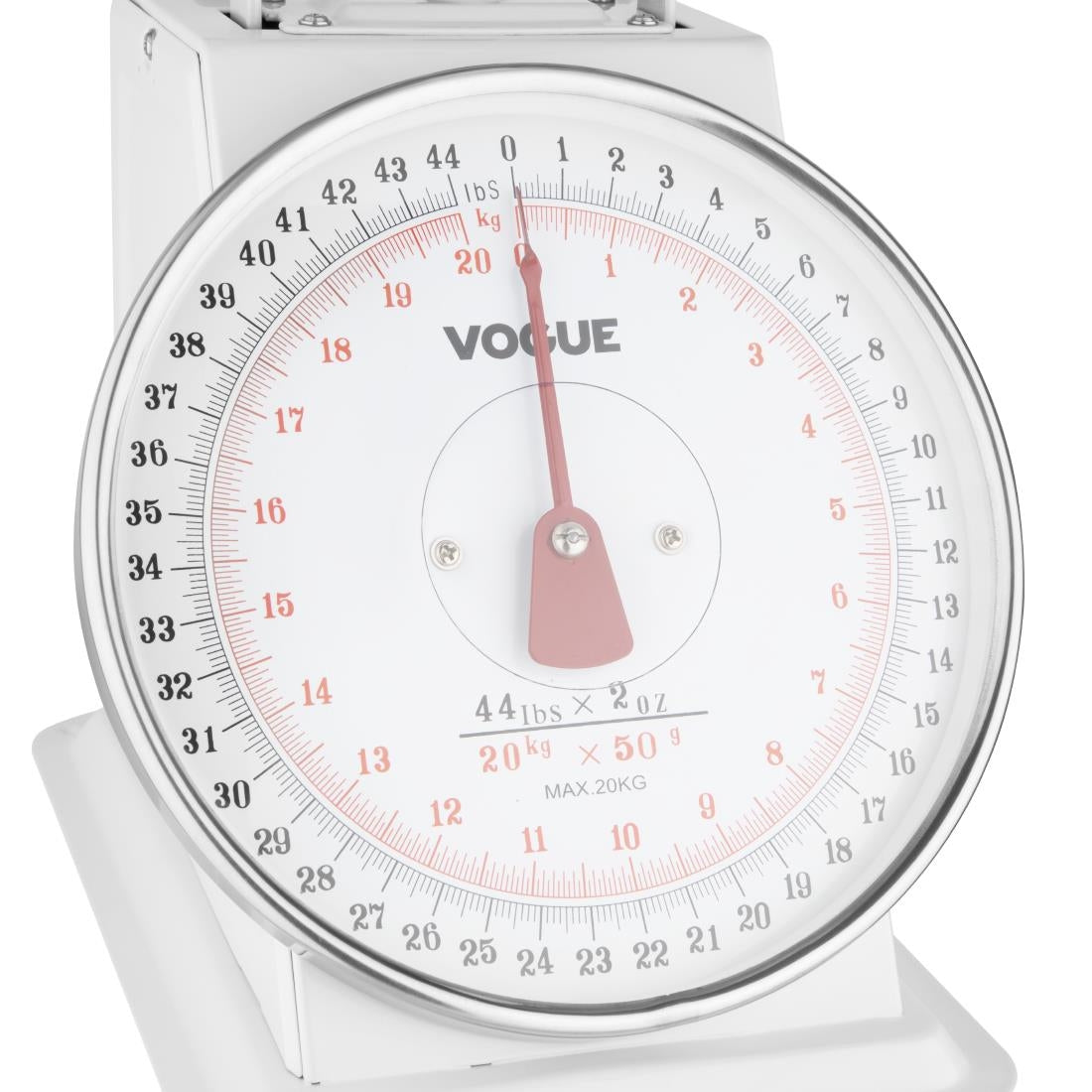 Vogue Kitchen Scale Flat Top 20kg/44lbs -Grad. 50g/2oz - F175