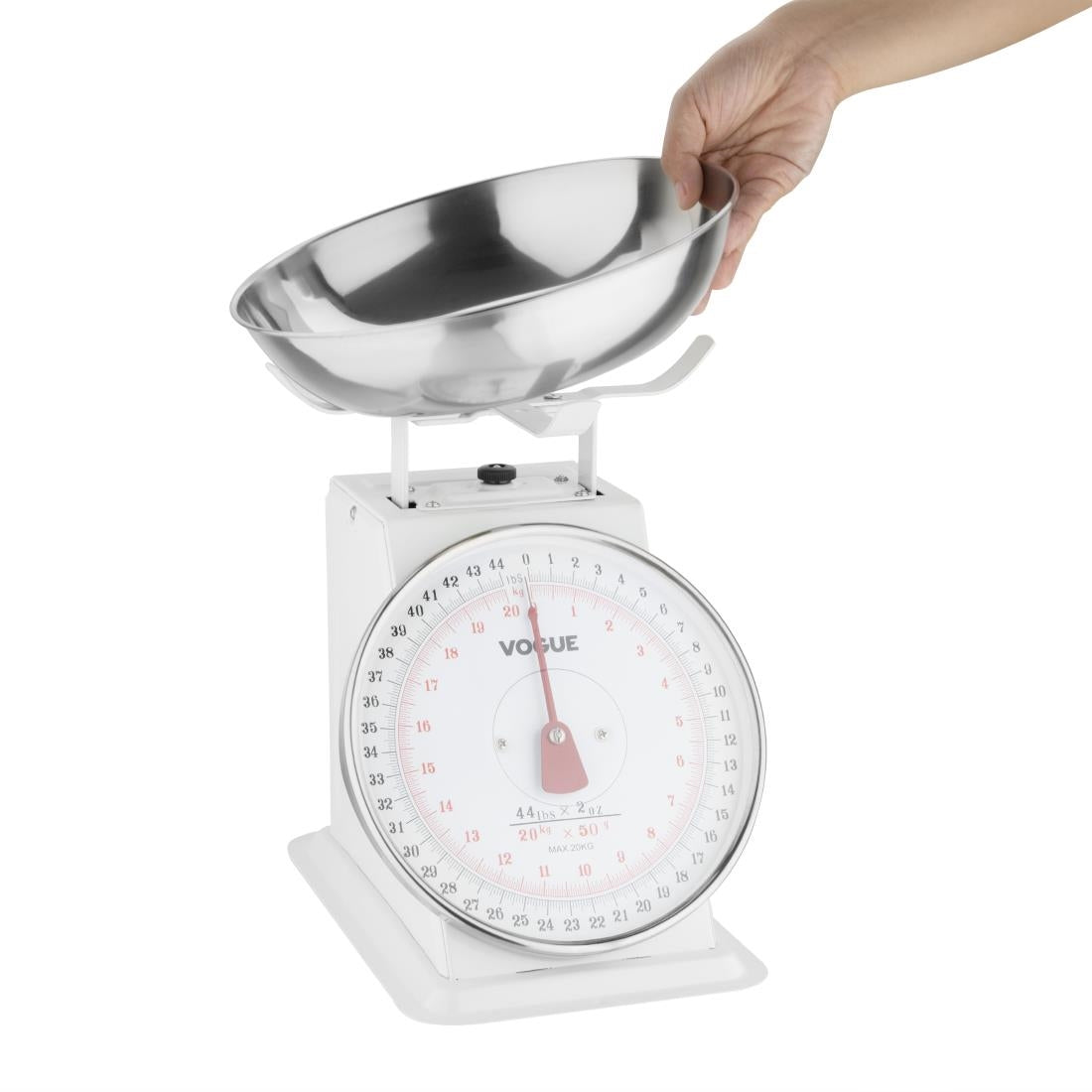 Vogue Kitchen Scale Bowl Top - 20kg Grad. 50g - F176
