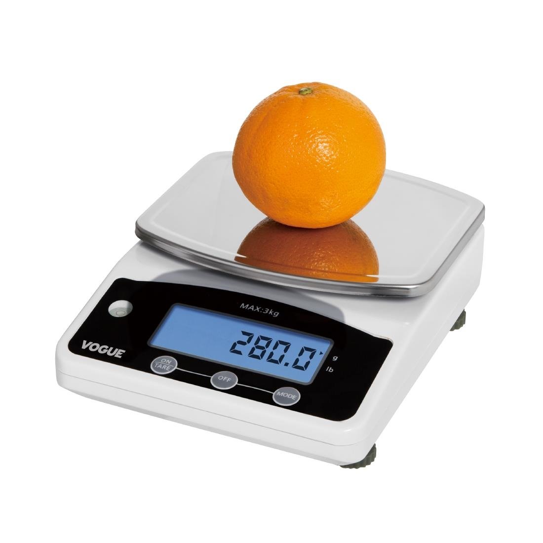 Vogue Digital Small Platform Scale (Not Gov Stamped) 3kg Grad. 0.5g kg/lb - F201-A