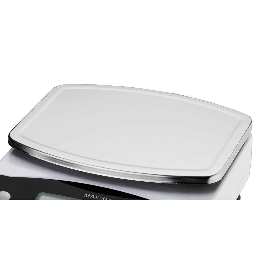 Vogue Digital Small Platform Scale (Not Gov Stamped) 3kg Grad. 0.5g kg/lb - F201-A