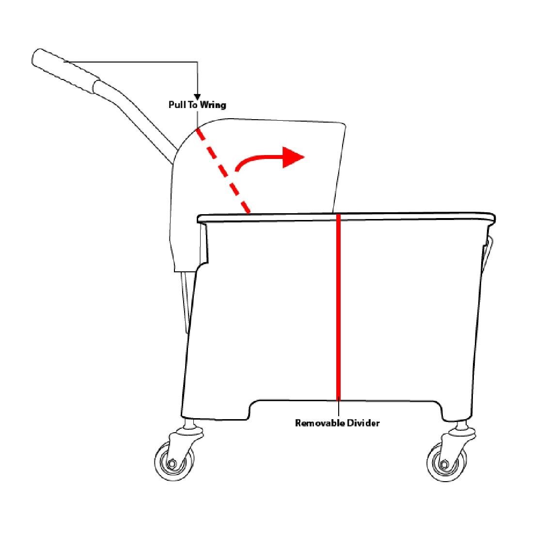 Jantex Kentucky Mop Bucket Yellow - F951