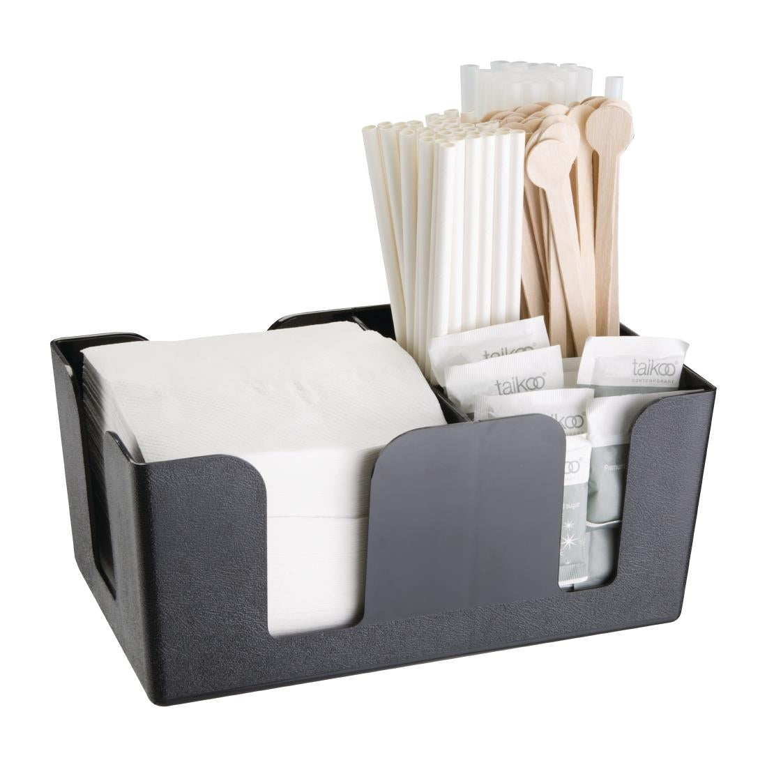 Olympia Kristallon Plastic Bar Caddy Black - F980