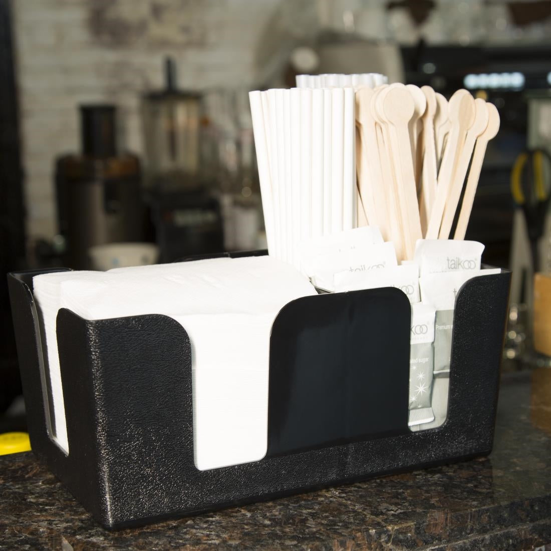 Olympia Kristallon Plastic Bar Caddy Black - F980