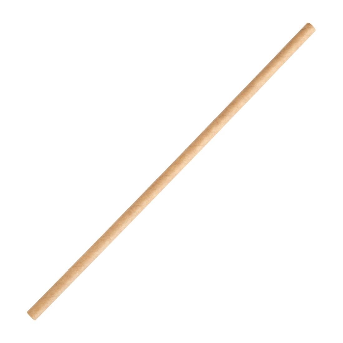 Fiesta Compostable Paper Straws Kraft (Pack of 250) - FB138