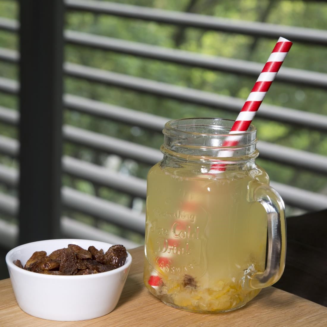 Fiesta Compostable Paper Smoothie Straws Red Stripes (Pack of 250) - FB147