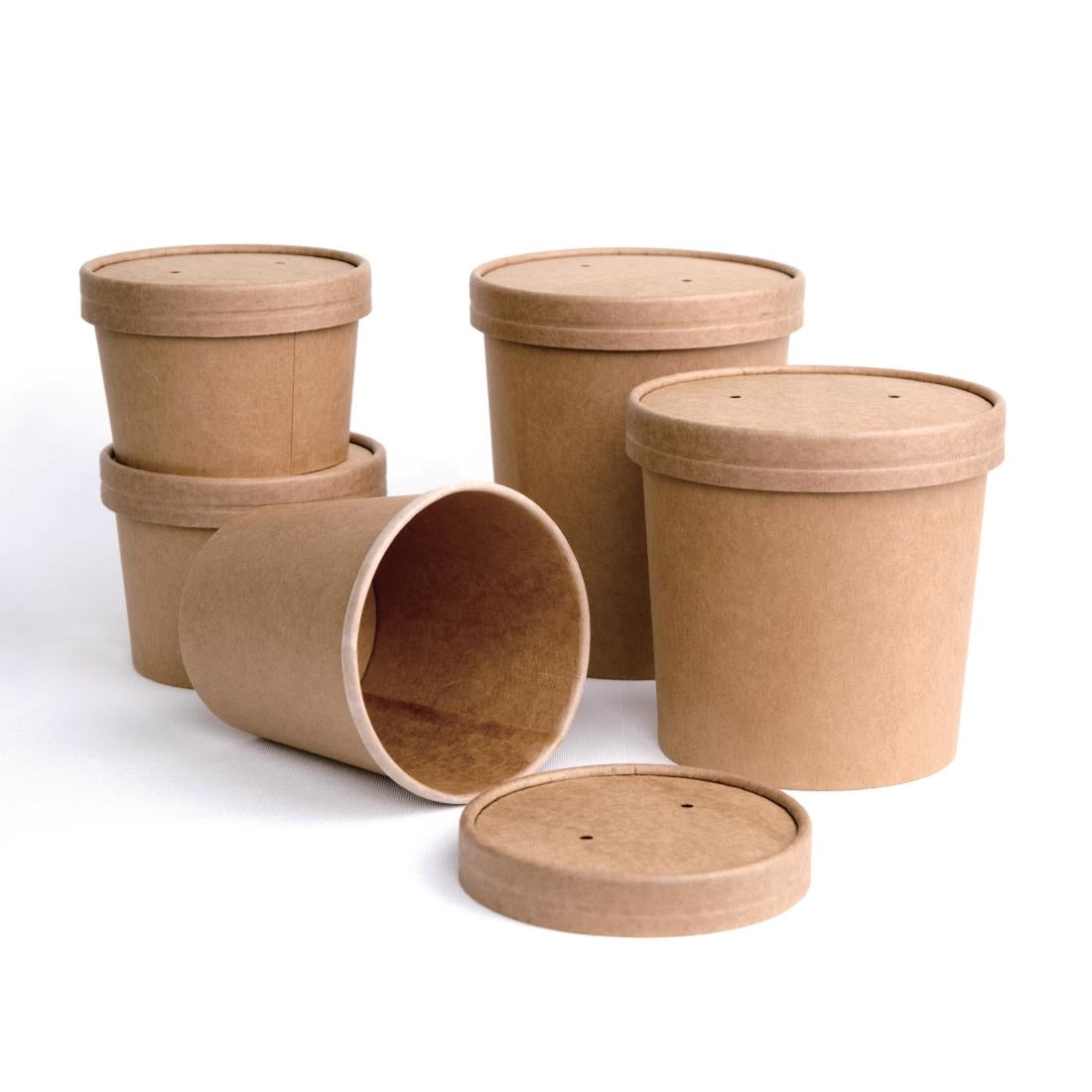 Fiesta Compostable Soup Containers 455ml (Pack of 500) - FB164