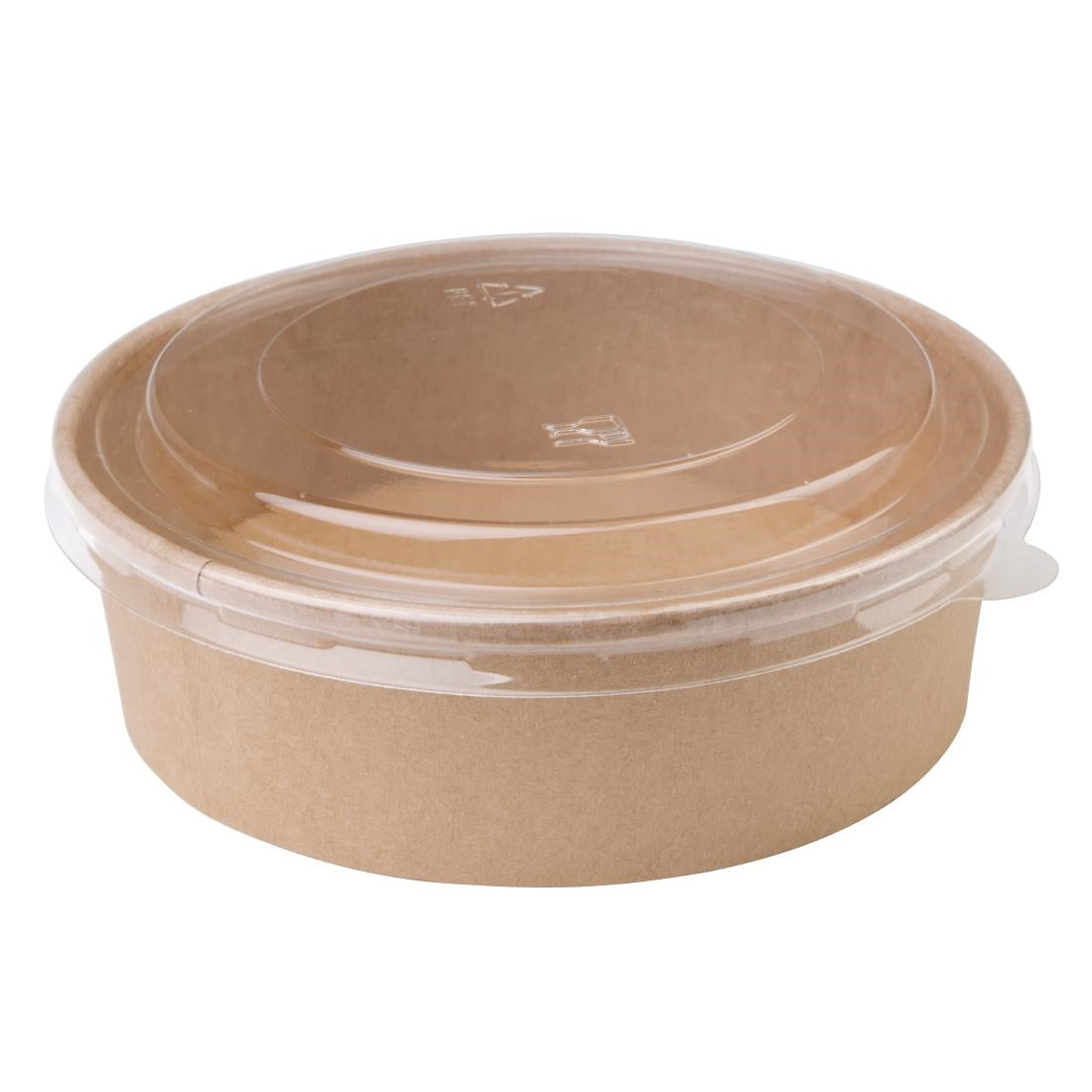 Fiesta Compostable Round Kraft Salad Bowls 500ml (Pack of 300) - FB196