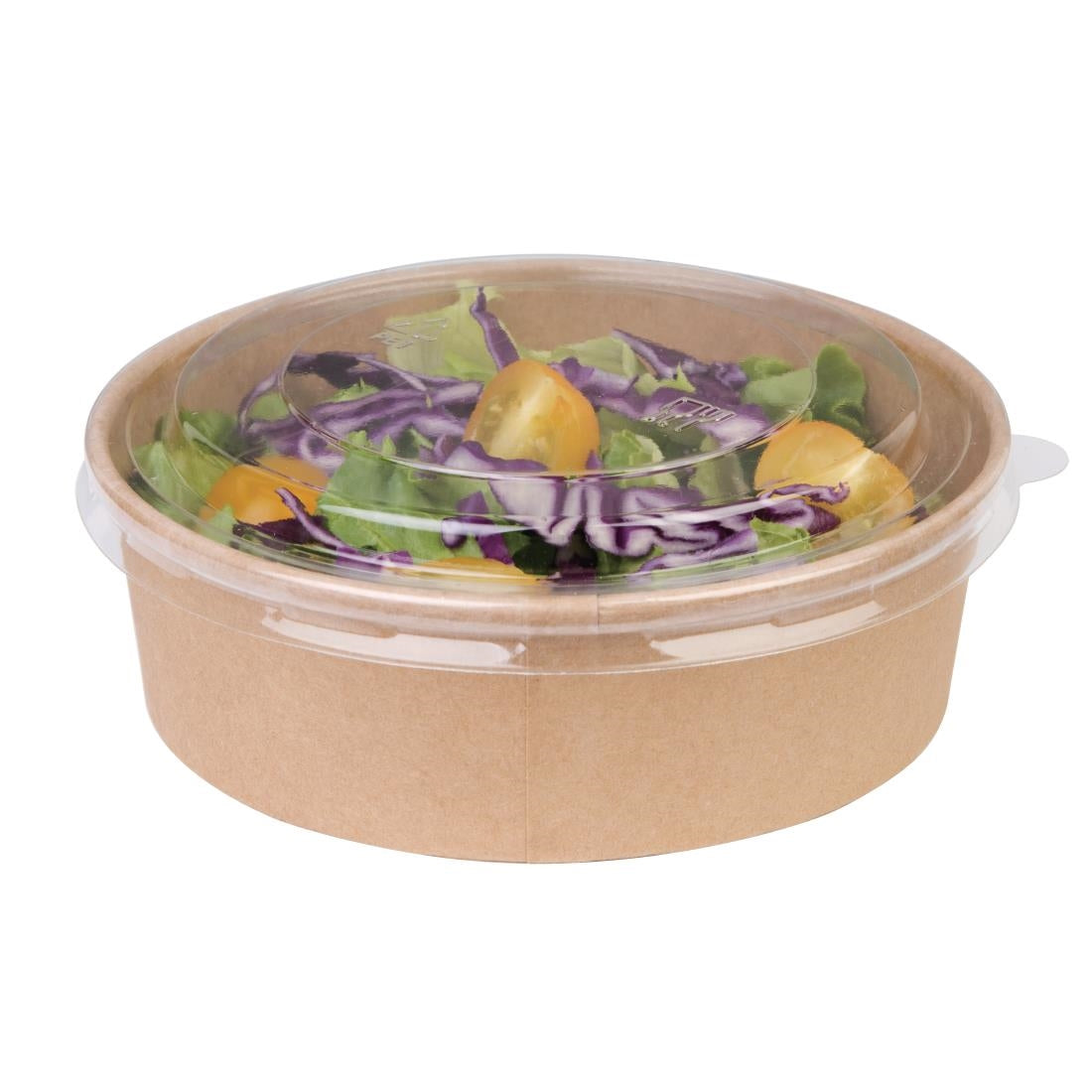 Fiesta Compostable Round Kraft Salad Bowls 500ml (Pack of 300) - FB196