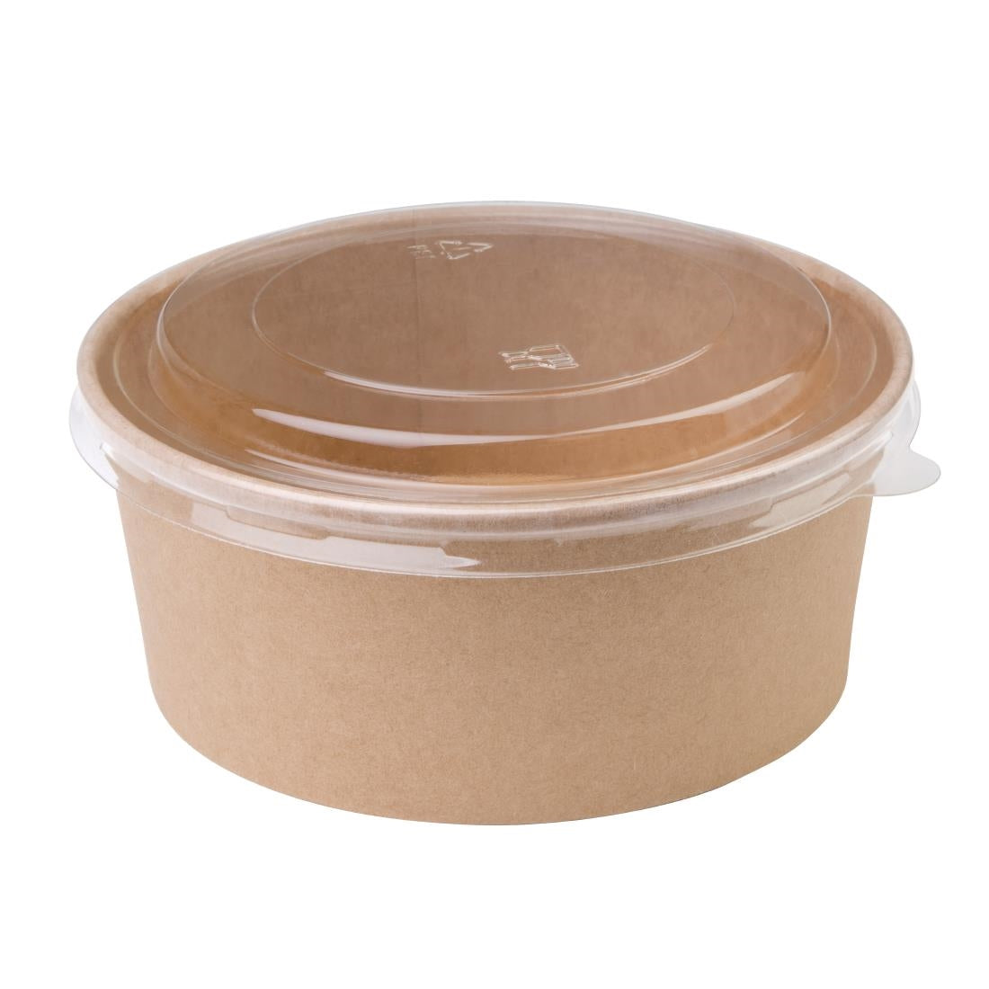 Fiesta Compostable Round Kraft Salad Bowls 750ml (Pack of 300) - FB197