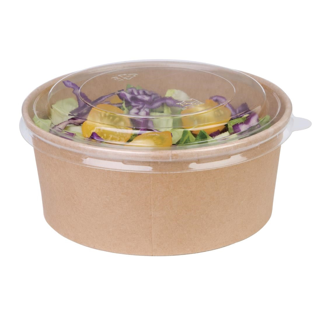 Fiesta Compostable Round Kraft Salad Bowls 750ml (Pack of 300) - FB197