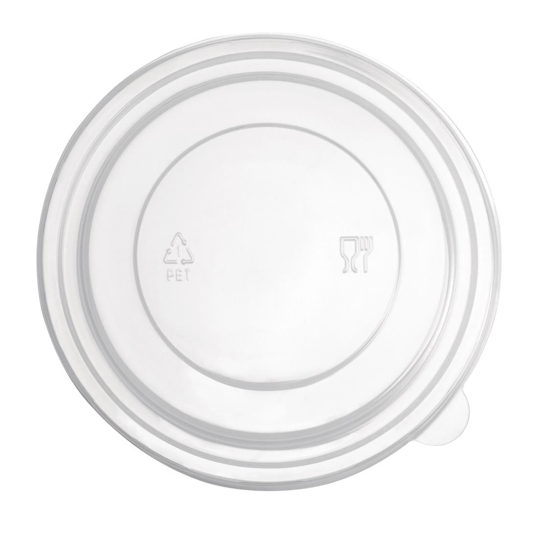 Fiesta Recyclable PET Round Salad Bowl Lids (Pack of 300) - FB199