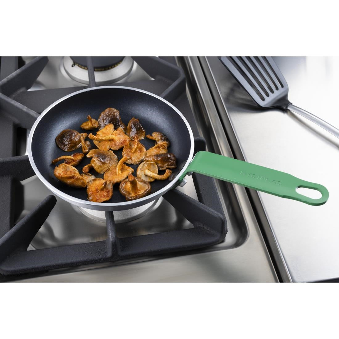 Hygiplas Aluminium Non-stick Teflon Platinum Plus Frying Pan Green Handle 20cm - HT961