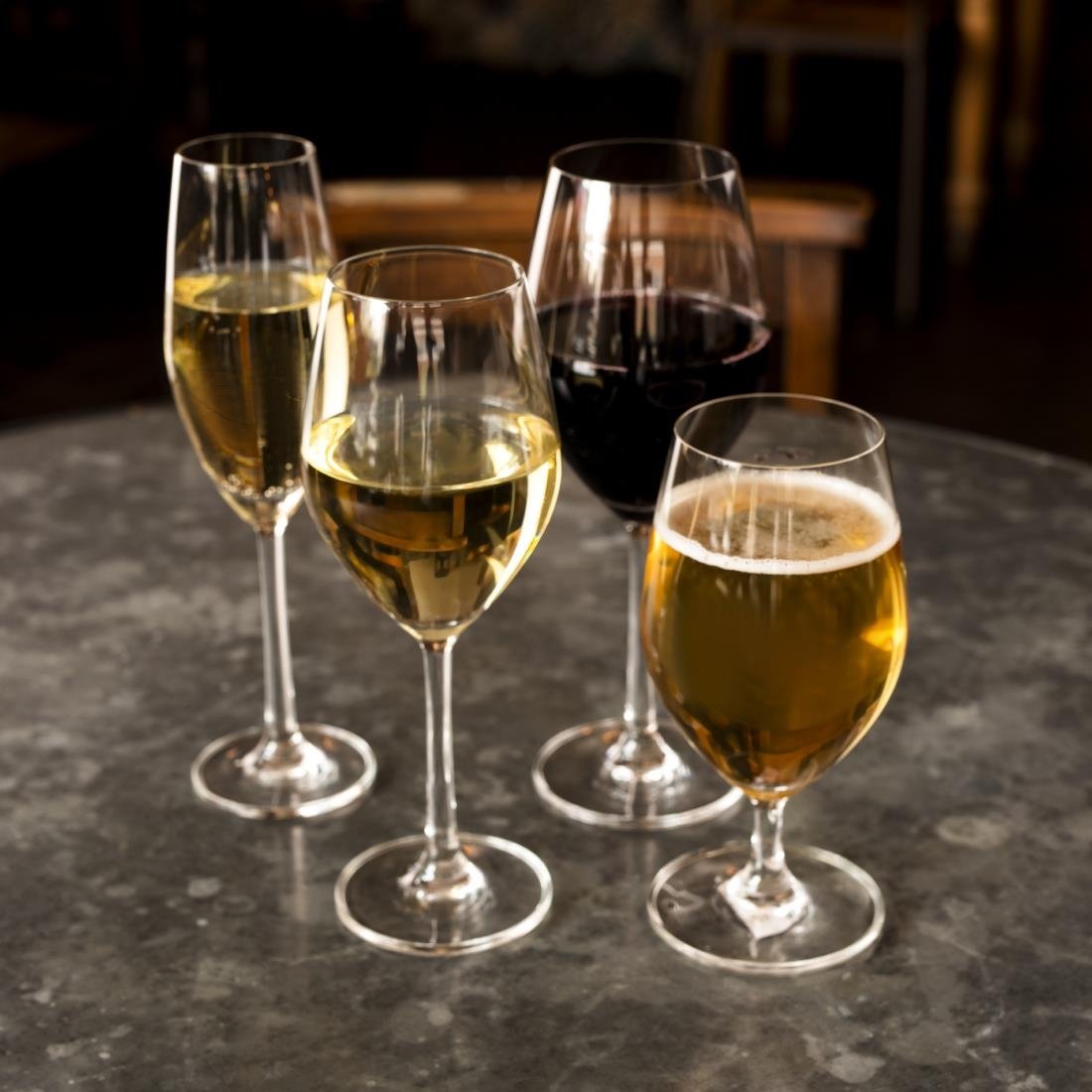 Olympia Cordoba Wine Glasses 340ml 12oz (6 Pack) - FB553