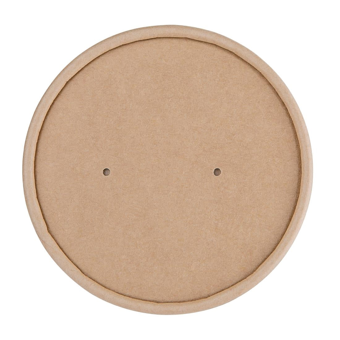 Fiesta Compostable Biodegradable Paper Soup Container Lids 98mm (Pack of 500) - FB556
