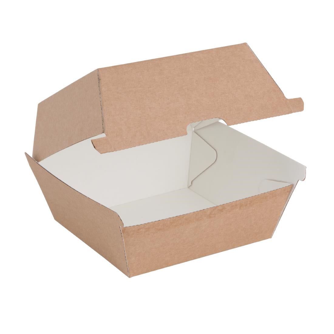 Fiesta Compostable Kraft Burger Boxes Small 105mm (Pack of 200) - FB664