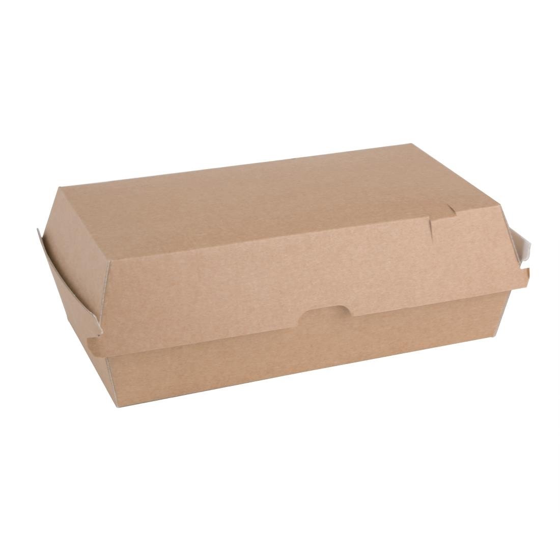 Fiesta Compostable Kraft Food Boxes Large 204mm (Pack of 100) - FB667
