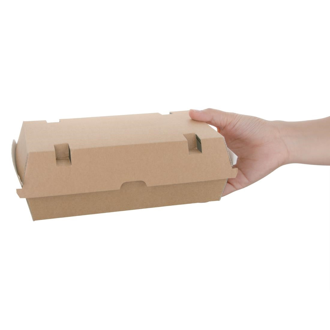 Fiesta Compostable Kraft Food Boxes Large 204mm (Pack of 100) - FB667