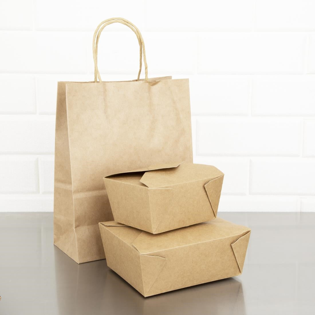 Fiesta Compostable Paperboard Food Cartons 1200ml / 42oz (Pack of 200) - FB674