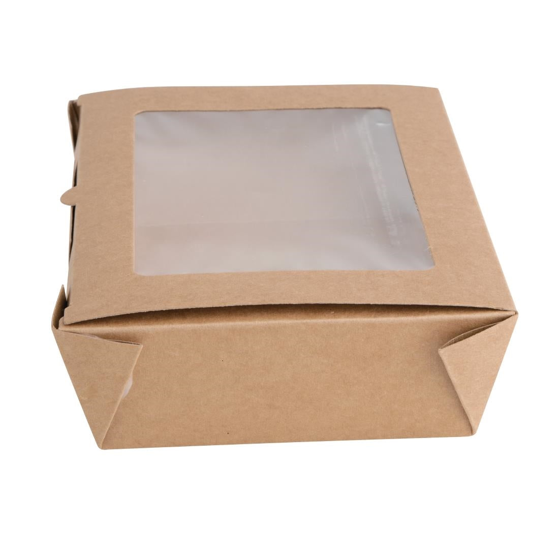 Fiesta Compostable Salad Boxes with PLA Windows 1200ml (Pack of 200) - FB677