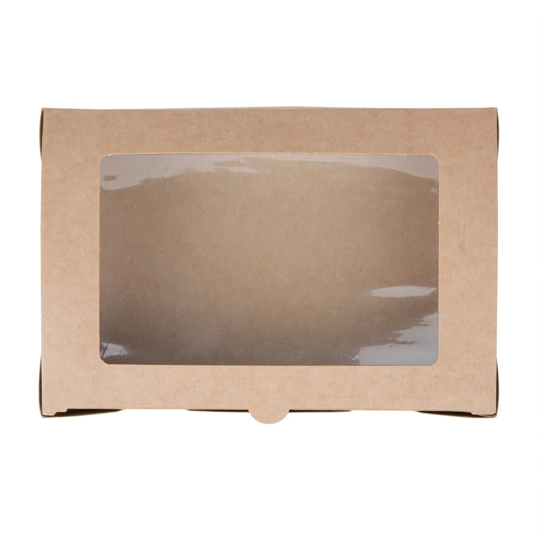 Fiesta Compostable Salad Boxes with PLA Windows 1600ml (Pack of 200) - FB678
