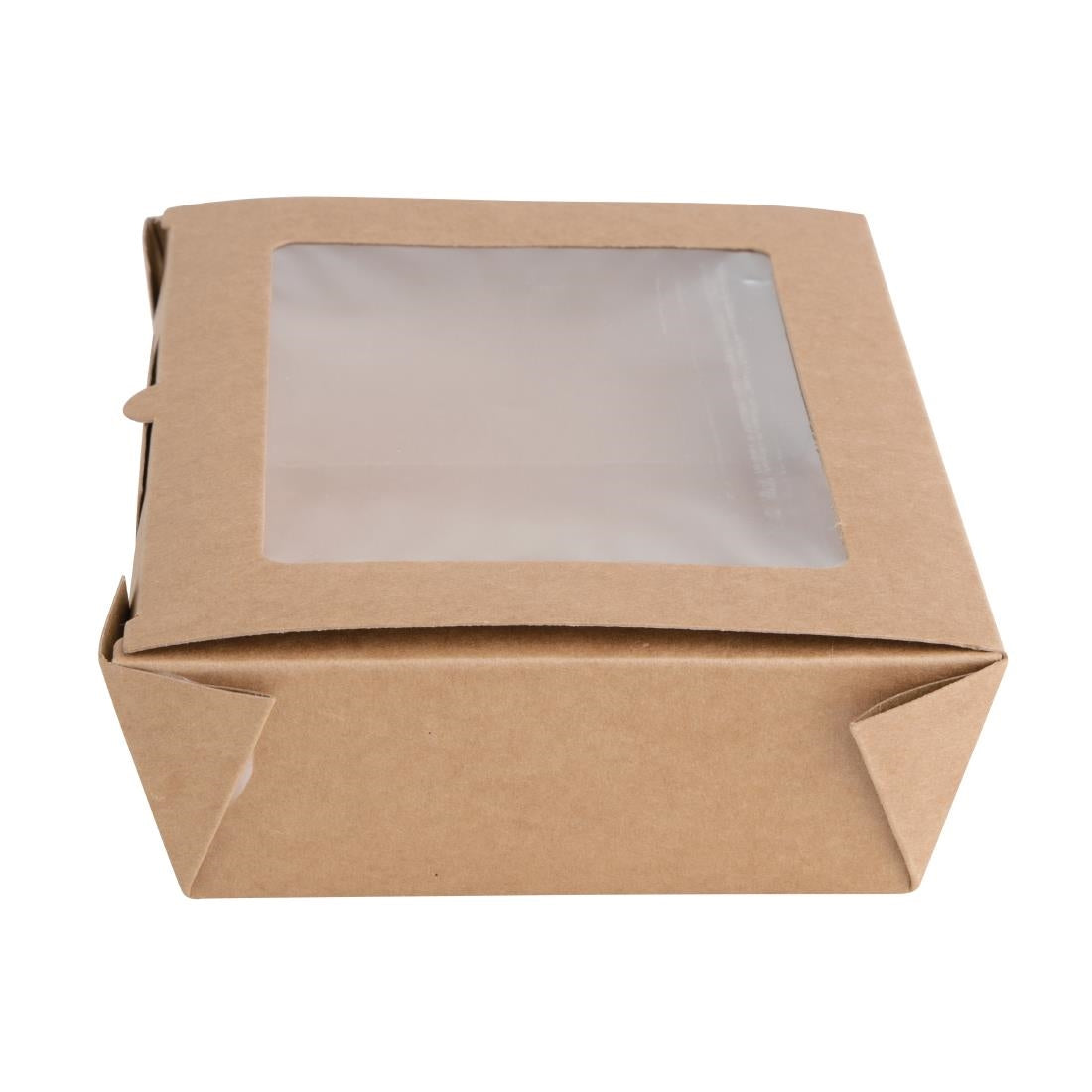 Fiesta Compostable Salad Boxes with PLA Windows 1600ml (Pack of 200) - FB678