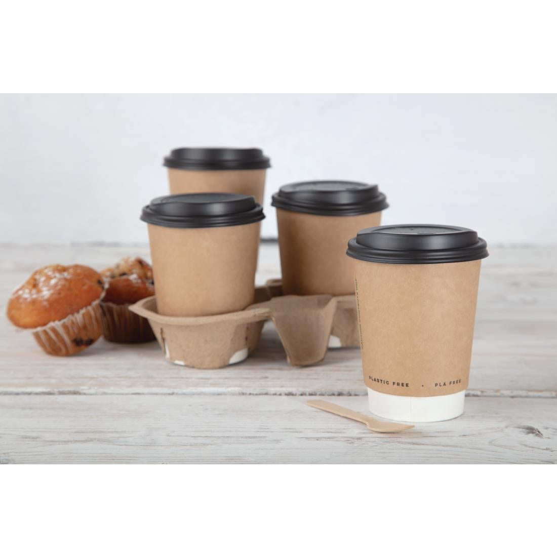 Fiesta Compostable Biodegradable Wooden Teaspoons (Pack of 100) - DK398