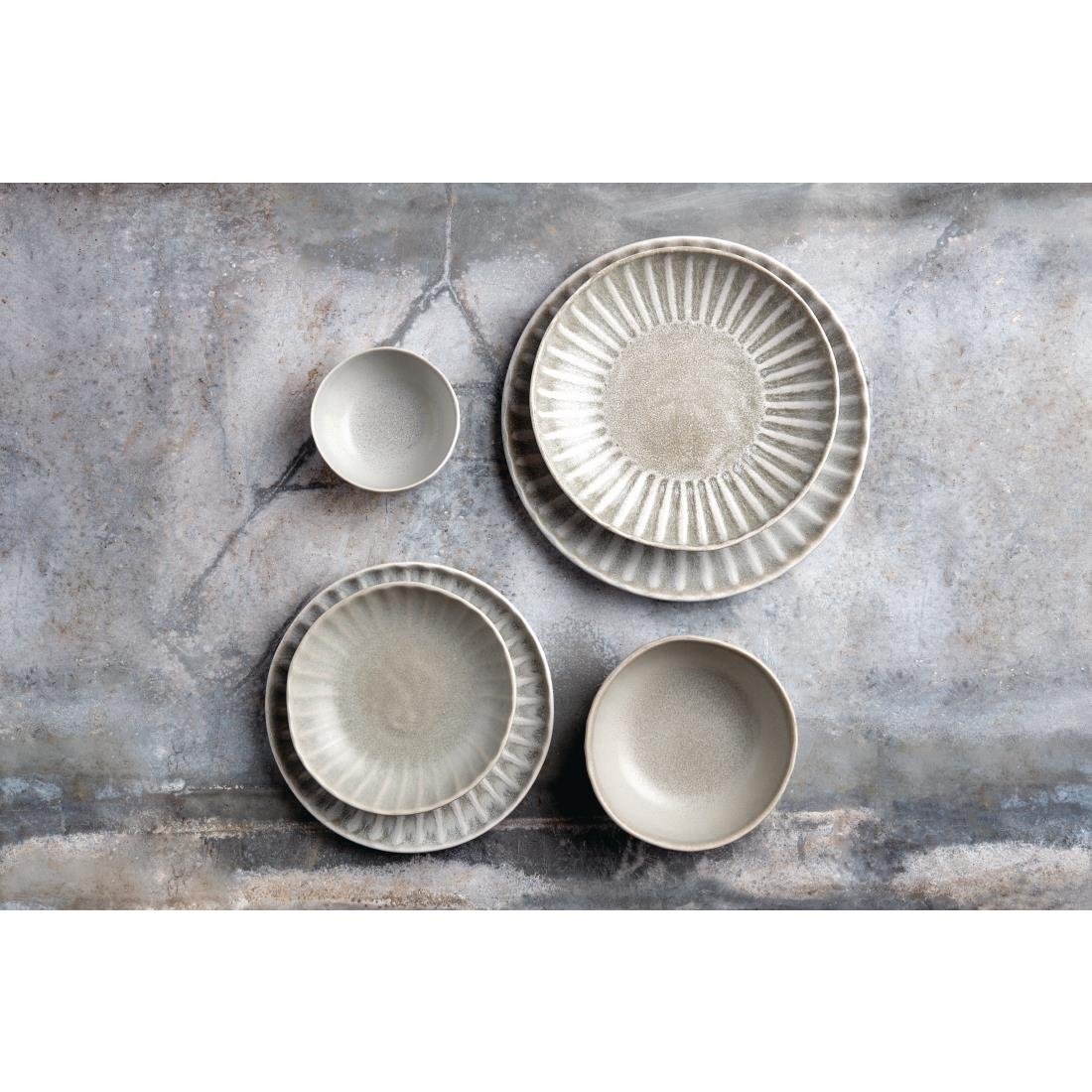Olympia Corallite Plates Concrete Grey 280mm (6 Pack) - FB954