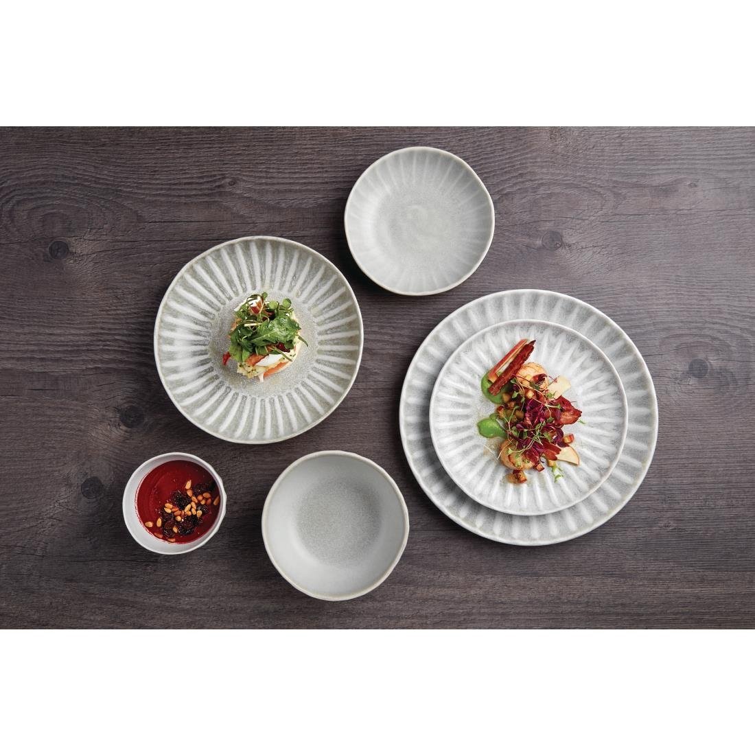Olympia Corallite Plates Concrete Grey 280mm (6 Pack) - FB954