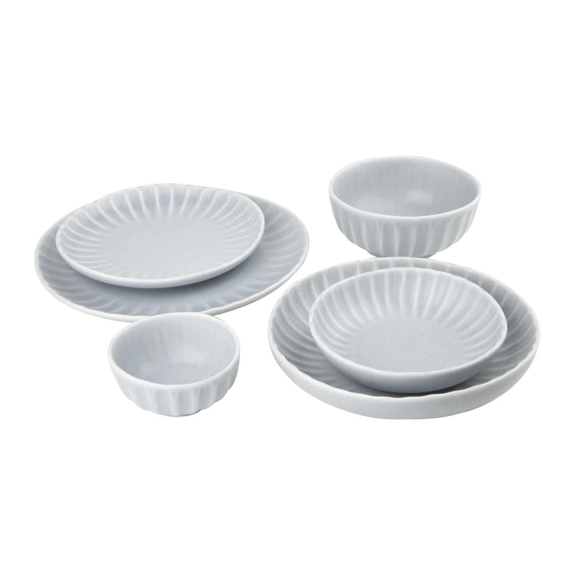 Olympia Corallite Plates Concrete Grey 280mm (6 Pack) - FB954
