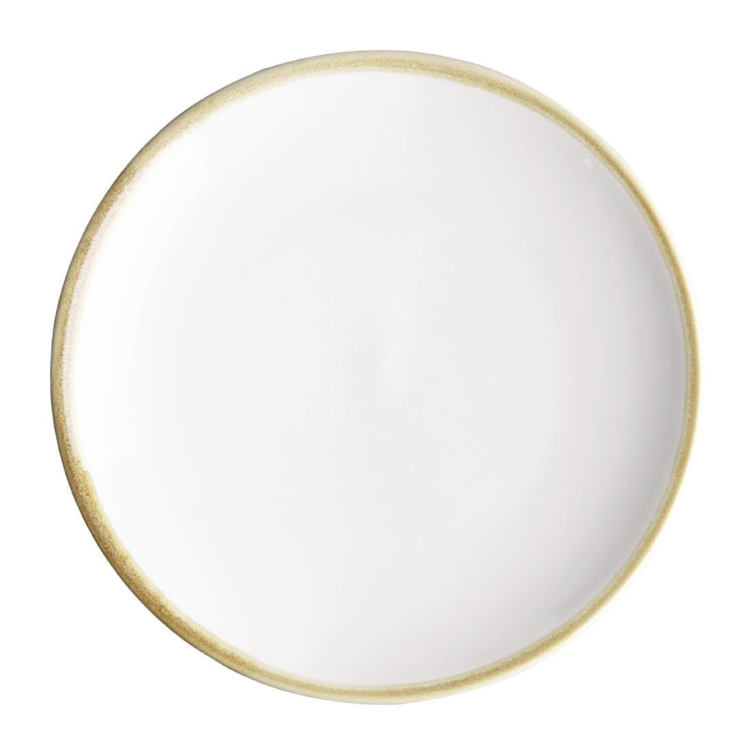 Olympia Kiln Round Coupe Plate Chalk 180mm (Pack of 6) - FB980