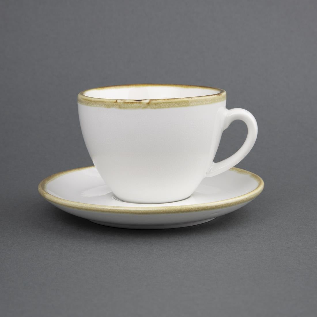 Olympia Kiln 230ml Cup Saucer Chalk 140mm (Pack of 6) - FB989