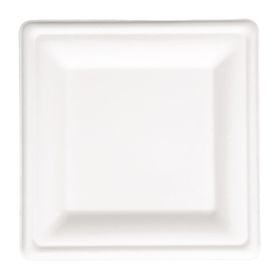 Fiesta Compostable Bagasse Square Plates 159mm (Pack of 50) - FC518