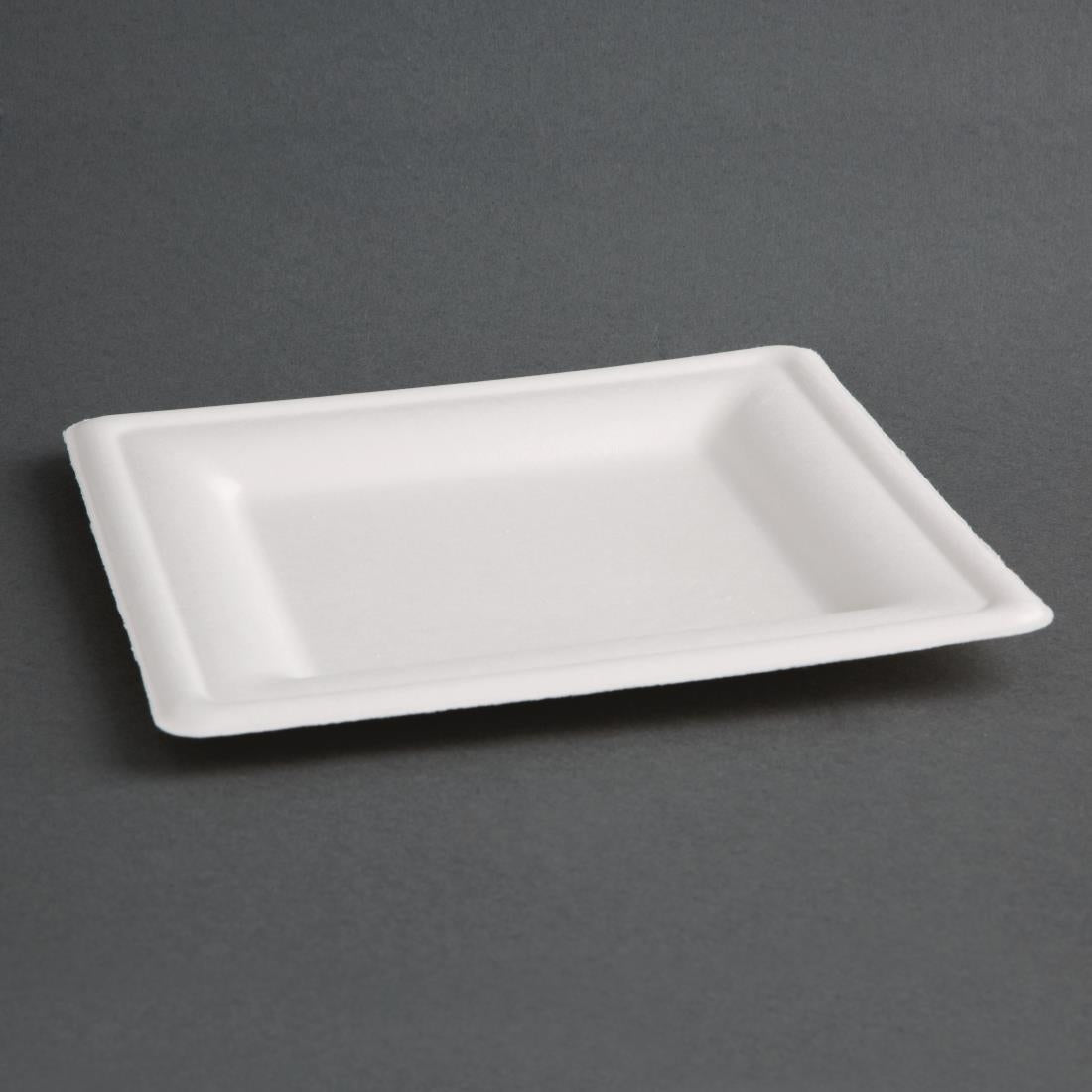 Fiesta Compostable Bagasse Square Plates 204mm (Pack of 50) - FC519