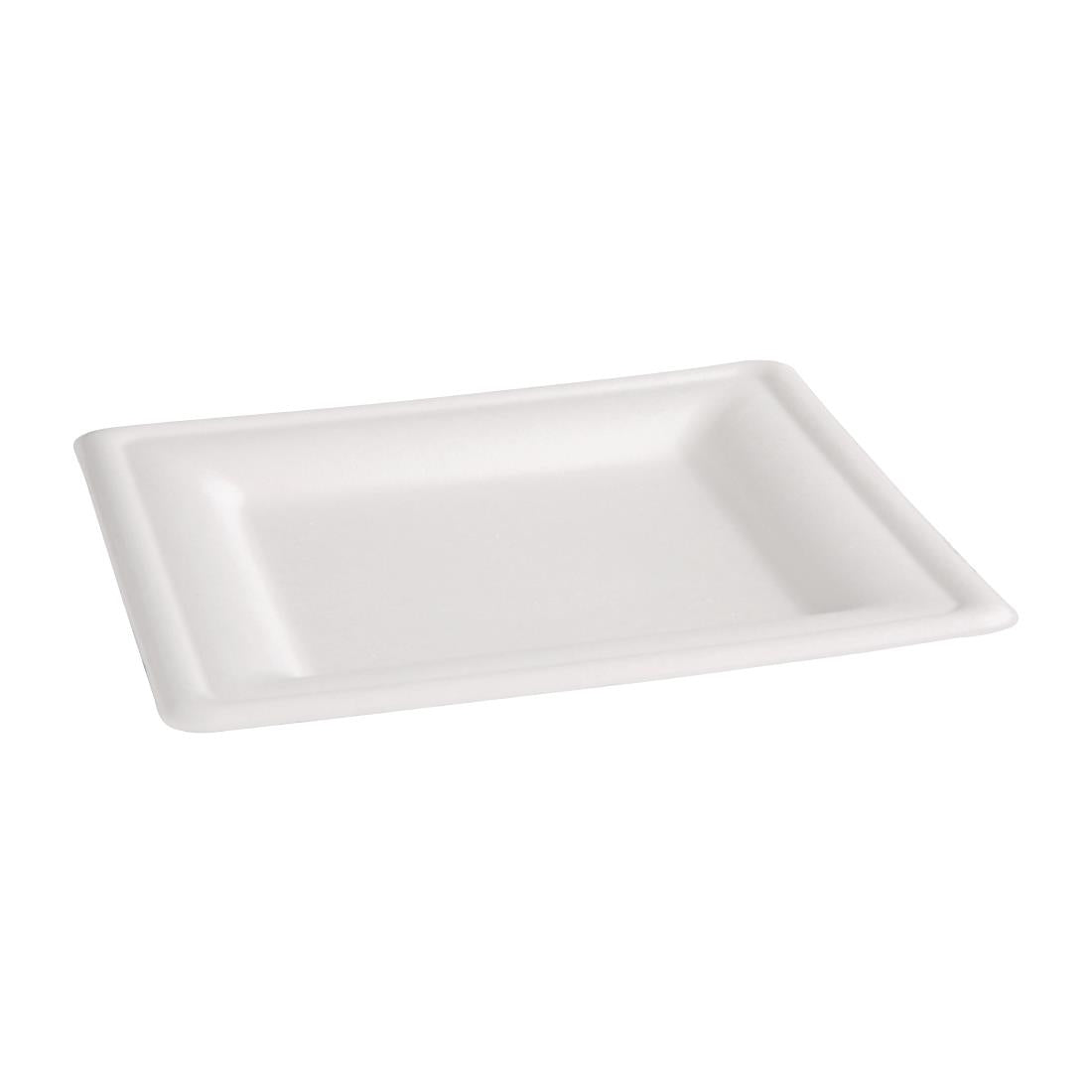 Fiesta Compostable Bagasse Square Plates 204mm (Pack of 50) - FC519