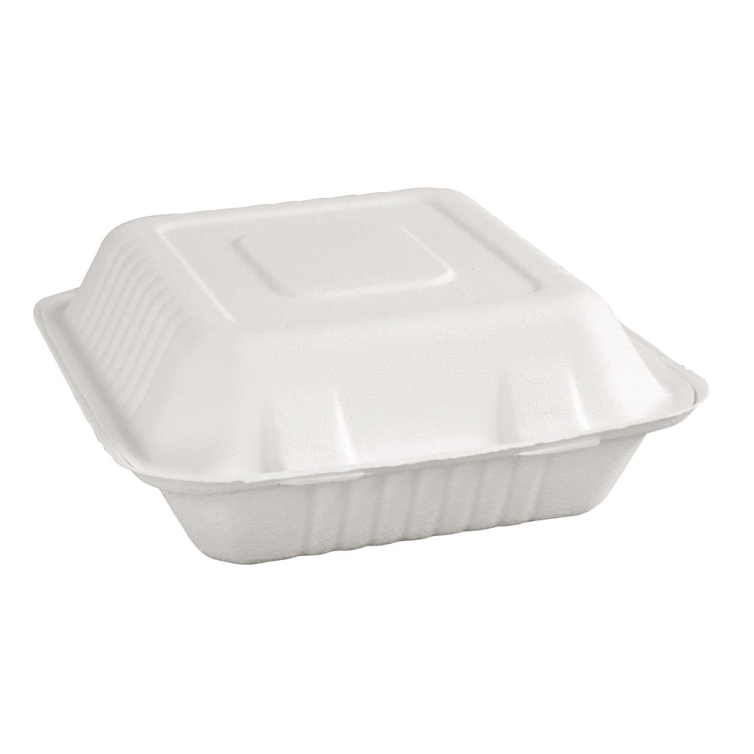 Fiesta Compostable Bagasse Hinged Food Containers 223mm (Pack of 200) - FC525
