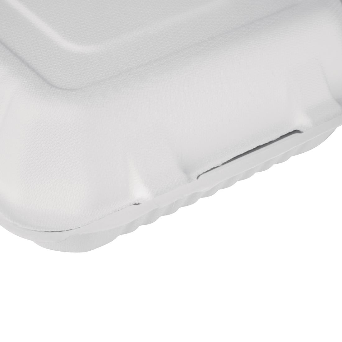 Fiesta Compostable Bagasse Hinged Food Containers 236mm (Pack of 200) - FC527