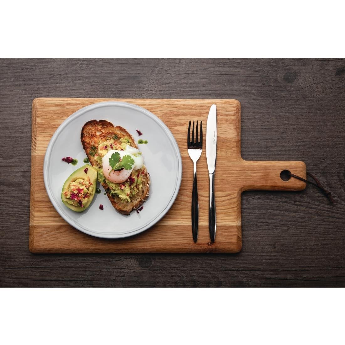 Olympia Oak Handled Wooden Board Large - GM261