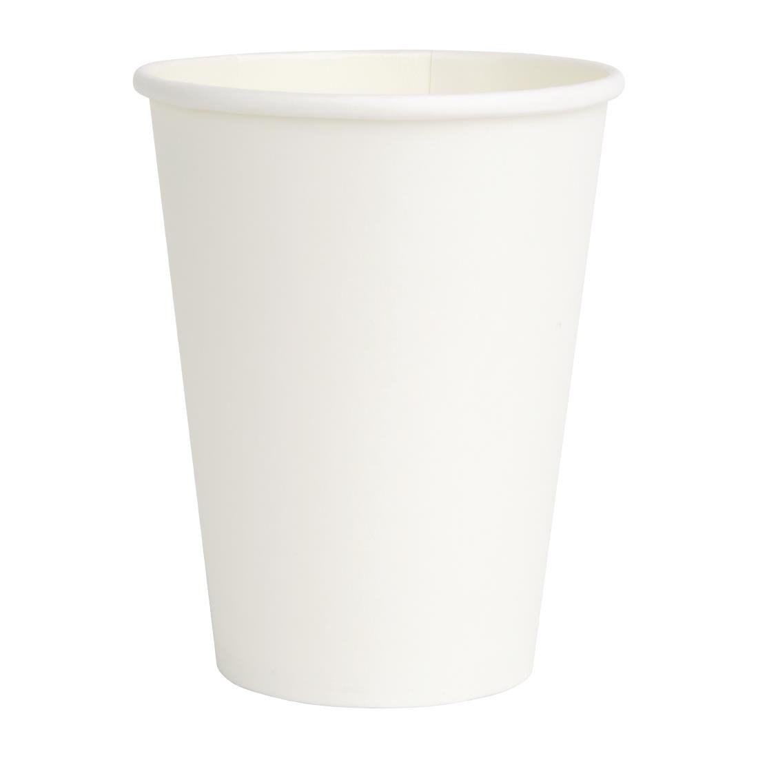 Fiesta Recyclable Paper Coffee Cups 225ml White (Pack of 1000) - FD402