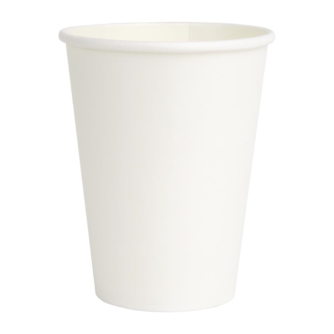 Fiesta Recyclable Paper Coffee Cups 225ml White (Pack of 50) - FD403